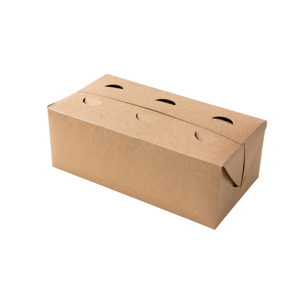 Boite chicken et tex mex en carton micro ondulé 13 x 23 x 8 cm / 2L