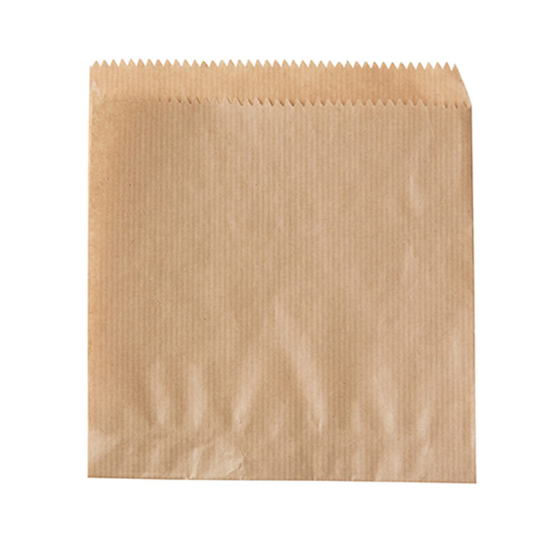 Sachet ouvert 2 côtés kraft brun et ingraissable 16 x 16,5 cm