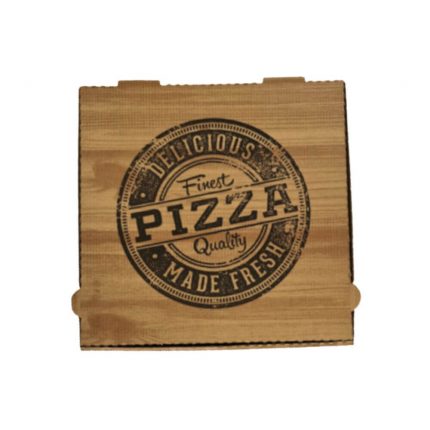 Boîte à pizza en kraft brun 31x31x4,2 cm (4,4cm ext)