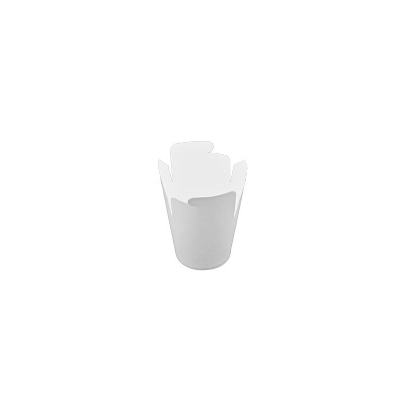 Pot à pâtes et nouilles en kraft blanc recyclable 480ml / 16oz