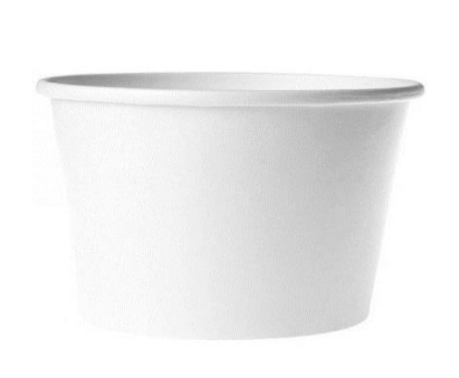 Pot à soupe double paroi en carton blanc recyclable 960 ml / 32 oz