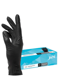 Gants noirs en nitrile à usage unique taille L