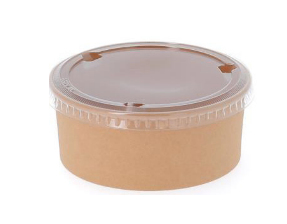 Pot deli rond en kraft brun 360ml