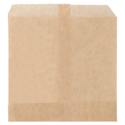 [SACFRI/8000] Sachet frites ingraissable en papier kraft brun 12 x 12 cm